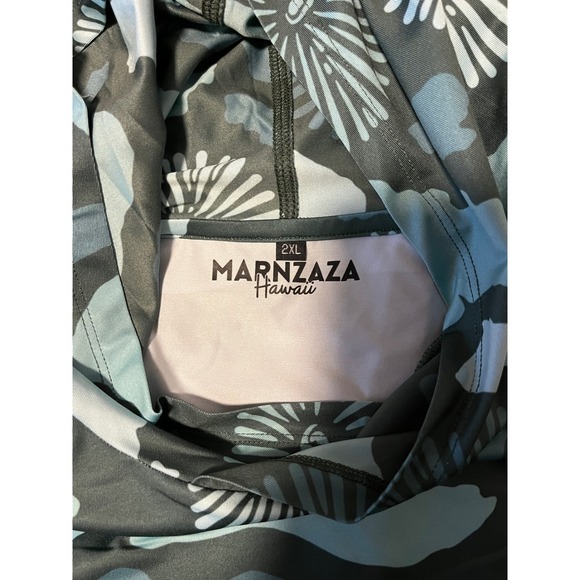 NWOT Dri-Fit Hoodie Opihi Hawaiian Islands Teal Long Sleeve 2XL - Picture 6 of 7